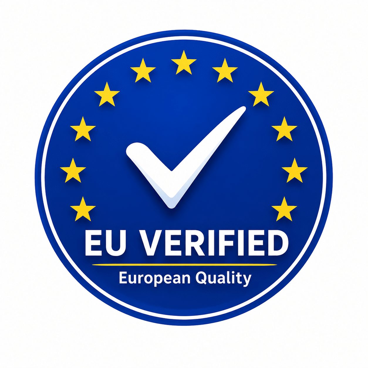 Badge EU Verified, European Quality